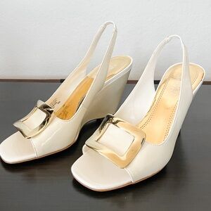 NIB Franco Sarto Wedge Slingbacks